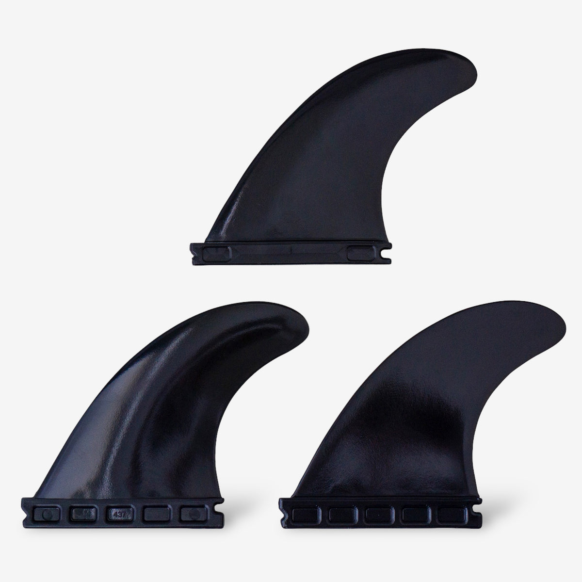 h4 サーフボードフィン ブラック トライフィン 3個セット h4