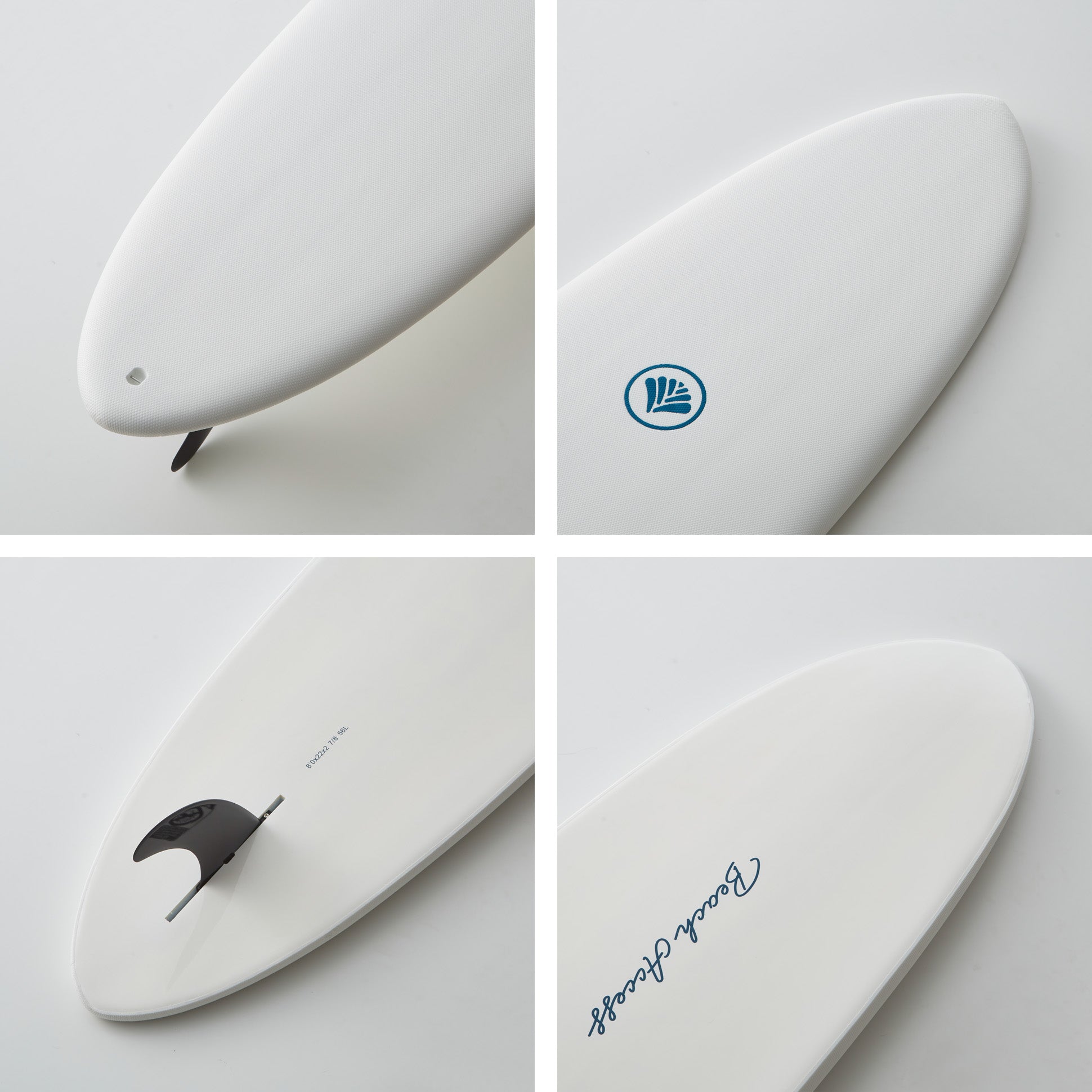 ビーチアクセス 8ft ソフトボード ミニロング フィン、リーシュ付き 公式】Standard ソフトボード 8'0” ピンテール ミニロング ワックス